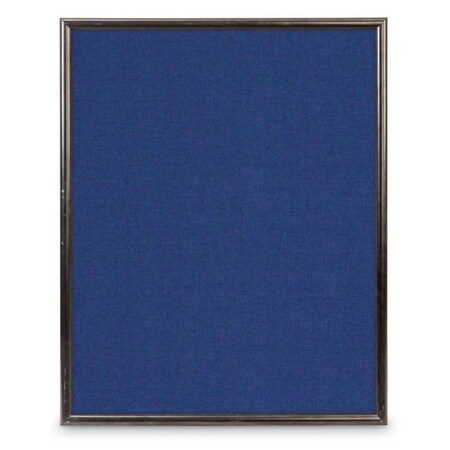 United Visual Products Corkboard, Fabric, Blk/Surf, 2 Door, 60x36" UV304-BLACK-SURF
